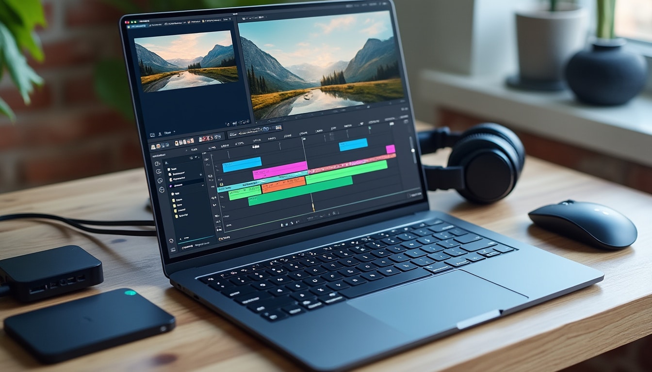 découvrez la configuration minimale d’un ordinateur portable pour le montage vidéo : processeur, mémoire vive, stockage et carte graphique.