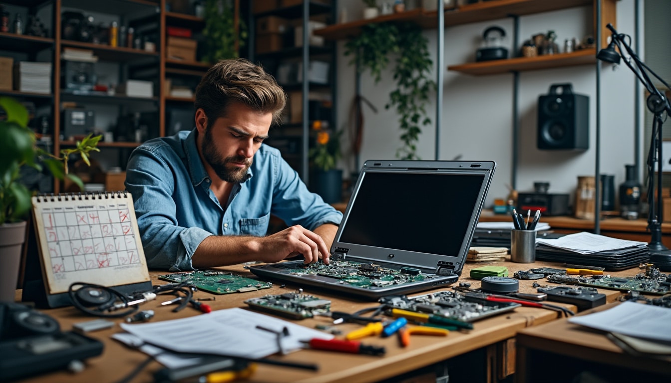 découvrez tout sur la réparation d'un ordinateur portable : estimation des coûts, délais d'intervention, et comment gérer les cas les plus complexes.